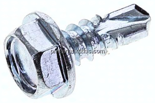 Bohrschraube DIN 7504K, Sechskantkopf (Form K), 4,8x13mm