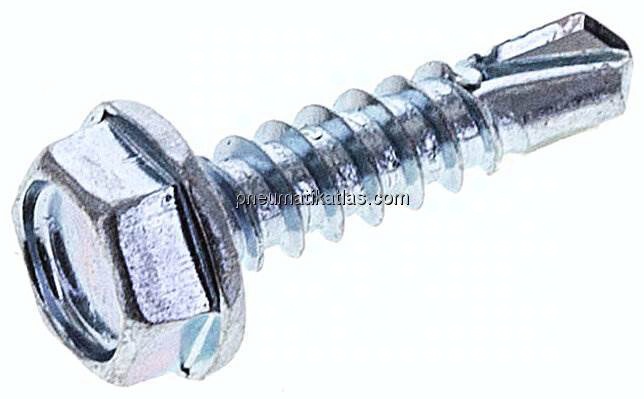 Bohrschraube DIN 7504K, Sechskantkopf (Form K), 4,8x19mm