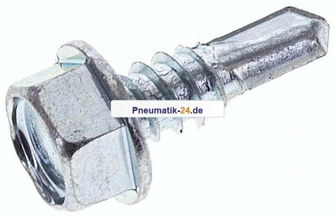 Bohrschraube DIN 7504K, Sechskantkopf (Form K), 6,3x19mm