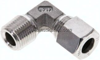 Winkel-Schneidringverschraub. NPT 3/8"-10 L (M16x1,5), 1.4571