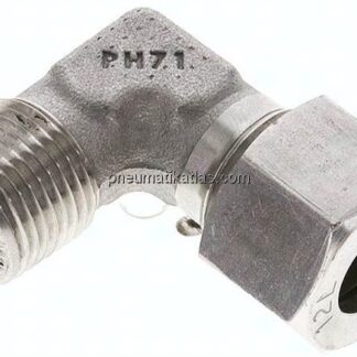 Winkel-Schneidringverschraub. NPT 3/8"-12 L (M18x1,5), 1.4571