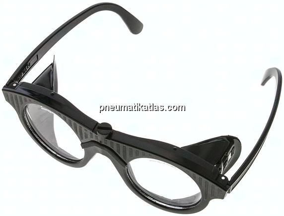 Standard-Schutzbrille, robuste und preisgünstige Universalbrille, Mittelschraube für Glaswechsel, Gl