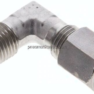 Winkel-Schneidringverschraub. NPT 1/4"-6 S (M14x1,5), 1.4571