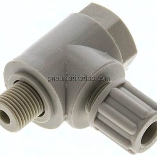 Winkel-Verschraubung G 1/8"-6x4mm, Polypropylen, Hohlschraube