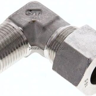 Winkel-Schneidringverschraub. NPT 1/2"-16 S (M24x1,5), 1.4571