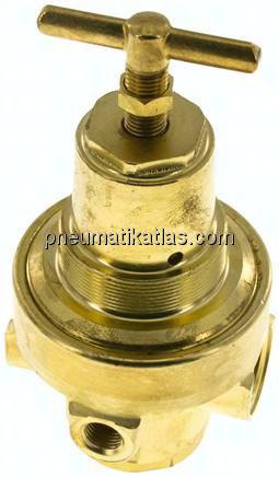 Druckregler, Messing, G 1/2", 0,1 - 1,5bar (nicht rücksteuerbar)