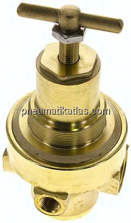 Druckregler, Messing, G 1/2", 2 - 30bar (nicht rücksteuerbar)