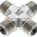 ORFS-Kreuz-Verschraubung UN 11/16"-16(AG)