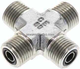 ORFS-Kreuz-Verschraubung UN 11/16"-16(AG)