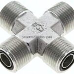 ORFS-Kreuz-Verschraubung UN 13/16"-16(AG)