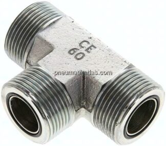 ORFS-T-Verschraubung UN 1-7/16"-12(AG)
