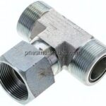 ORFS-T-Verschraubung UN 1-11/16"-12(AG/IG/AG)