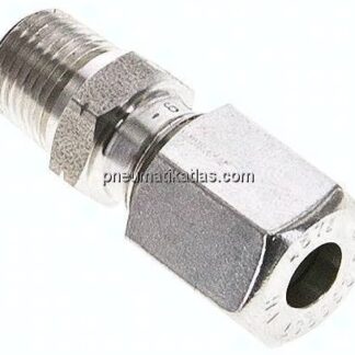 Gerade Schneidringverschr. NPT 1/8"-6 L (M12x1,5), 1.4571