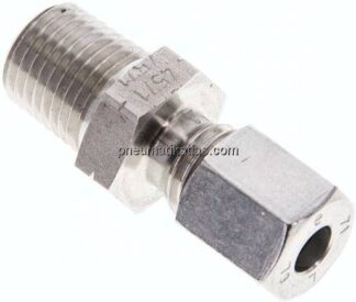 Gerade Schneidringverschr. NPT 1/4"-6 L (M12x1,5), 1.4571
