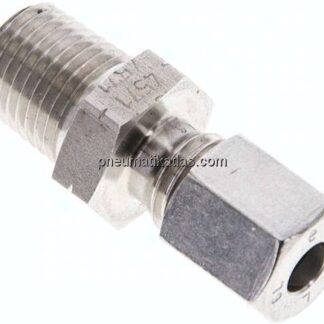 Gerade Schneidringverschr. NPT 1/4"-6 L (M12x1,5), 1.4571