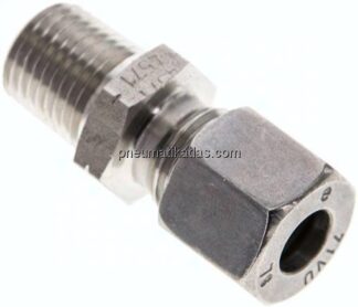 Gerade Schneidringverschr. NPT 1/4"-8 L (M14x1,5), 1.4571