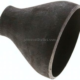 Reduzierstück 114,3x3,6mm - 48,3x2,6mm, P235GH-TC1 Stahl schwarz nahtlos
