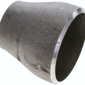 Reduzierstück 114,3x6,3mm - 76,1x5,6mm, P235GH-TC1 Stahl schwarz nahtlos