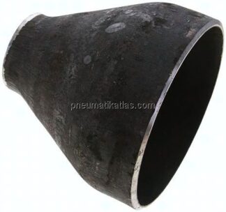 Reduzierstück 139,7x4,0mm - 60,3x2,9mm, P235GH-TC1 Stahl schwarz nahtlos