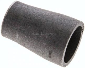Reduzierstück 26,9x2,3mm - 21,3x2,0mm, P235GH-TC1 Stahl schwarz nahtlos