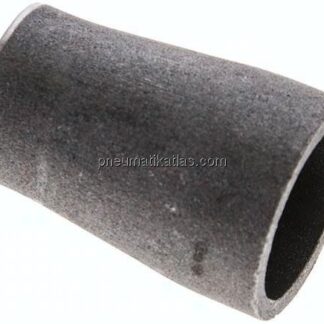 Reduzierstück 26,9x2,3mm - 21,3x2,0mm, P235GH-TC1 Stahl schwarz nahtlos