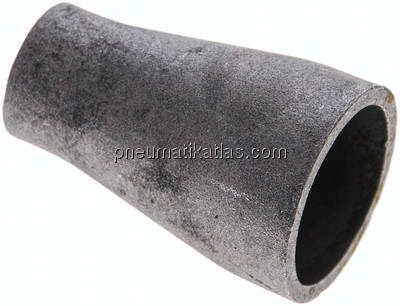 Reduzierstück 33,7x2,6mm - 21,3x2,3mm, P235GH-TC1 Stahl schwarz nahtlos