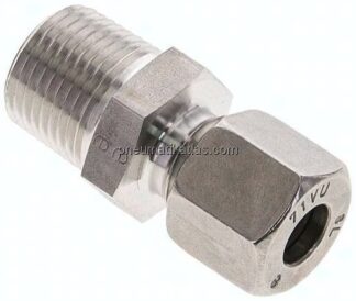 Gerade Schneidringverschr. NPT 3/8"-8 L (M14x1,5), 1.4571