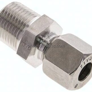 Gerade Schneidringverschr. NPT 3/8"-8 L (M14x1,5), 1.4571