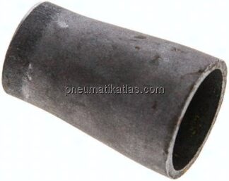 Reduzierstück 33,7x2,6mm - 26,9x2,3mm, P235GH-TC1 Stahl schwarz nahtlos