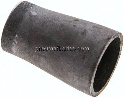 Reduzierstück 33,7x2,6mm - 26,9x2,3mm, P235GH-TC1 Stahl schwarz nahtlos