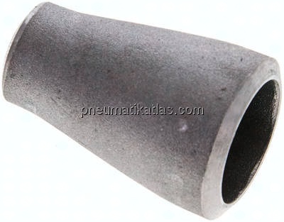 Reduzierstück 33,7x4,0mm - 21,3x4,0mm, P235GH-TC1 Stahl schwarz nahtlos