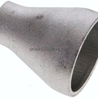 Reduzierstück 42,4x2,6mm - 21,3x2,0mm, P235GH-TC1 Stahl schwarz nahtlos