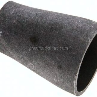 Reduzierstück 48,3x2,6mm - 33,7x2,6mm, P235GH-TC1 Stahl schwarz nahtlos