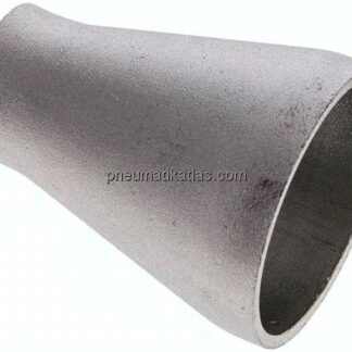 Reduzierstück 60,3x2,9mm - 33,7x2,6mm, P235GH-TC1 Stahl schwarz nahtlos