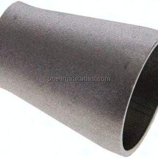 Reduzierstück 60,3x2,9mm - 42,4x2,6mm, P235GH-TC1 Stahl schwarz nahtlos