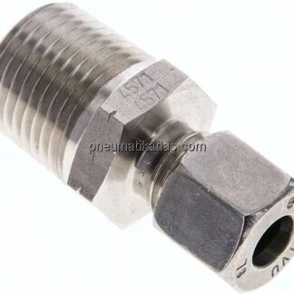 Gerade Schneidringverschr. NPT 1/2"-8 L (M14x1,5), 1.4571
