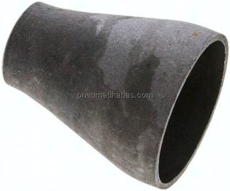 Reduzierstück 76,1x2,9mm - 42,4x2,6mm, P235GH-TC1 Stahl schwarz nahtlos