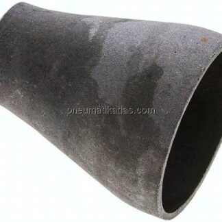 Reduzierstück 76,1x2,9mm - 42,4x2,6mm, P235GH-TC1 Stahl schwarz nahtlos