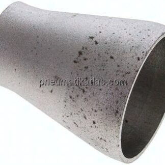 Reduzierstück 76,1x2,9mm - 48,3x2,6mm, P235GH-TC1 Stahl schwarz nahtlos