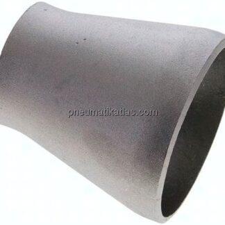 Reduzierstück 88,9x3,2mm - 60,3x2,9mm, P235GH-TC1 Stahl schwarz nahtlos