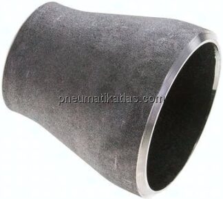 Reduzierstück 88,9x5,6mm - 60,3x4,0mm, P235GH-TC1 Stahl schwarz nahtlos