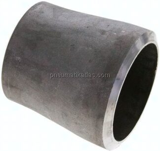 Reduzierstück 88,9x8,0mm - 76,1x7,1mm, P235GH-TC1 Stahl schwarz nahtlos