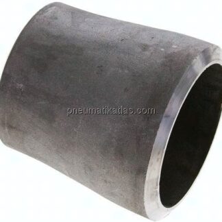 Reduzierstück 88,9x8,0mm - 76,1x7,1mm, P235GH-TC1 Stahl schwarz nahtlos