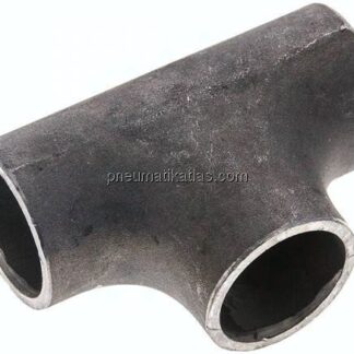 T-Stück 33,7x2,6mm, P235GH-TC1 Stahl schwarz nahtlos, EN 10253 Typ A (DIN 2615)