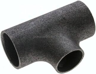 T-Stück 60,3x2,9mm - 48,3x2,6mm, P235GH-TC1 Stahl schwarz, nahtlos