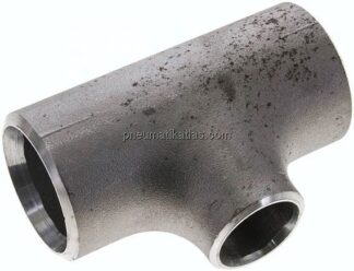T-Stück 60,3x4,0mm - 42,4x3,6mm, P235GH-TC1 Stahl schwarz, nahtlos