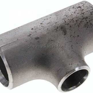 T-Stück 60,3x4,0mm - 42,4x3,6mm, P235GH-TC1 Stahl schwarz, nahtlos