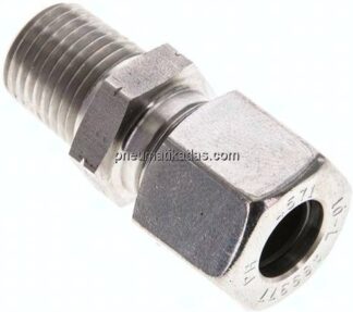 Gerade Schneidringverschr. NPT 1/4"-10 L (M16x1,5), 1.4571