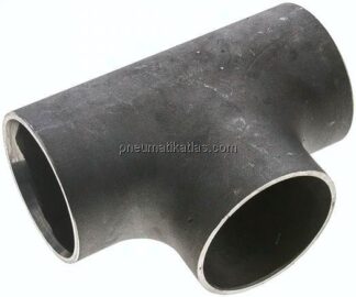 T-Stück 76,1x2,9mm, P235GH-TC1 Stahl schwarz nahtlos, EN 10253 Typ A (DIN 2615)
