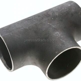 T-Stück 76,1x2,9mm, P235GH-TC1 Stahl schwarz nahtlos, EN 10253 Typ A (DIN 2615)